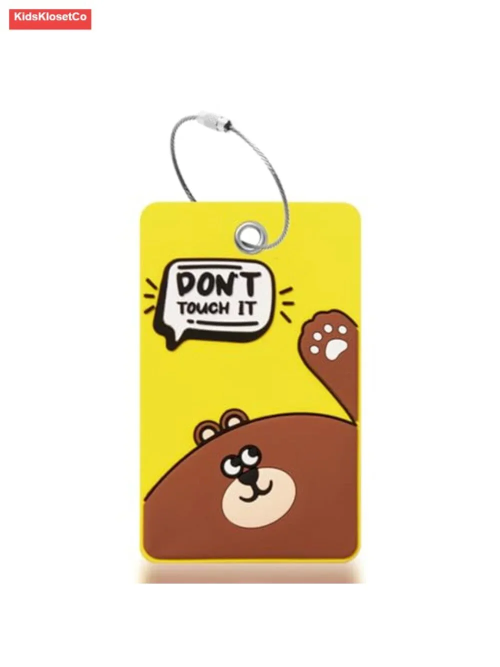 Funny Animal Silicone Luggage Tags with Steel Loops and Privacy Cover